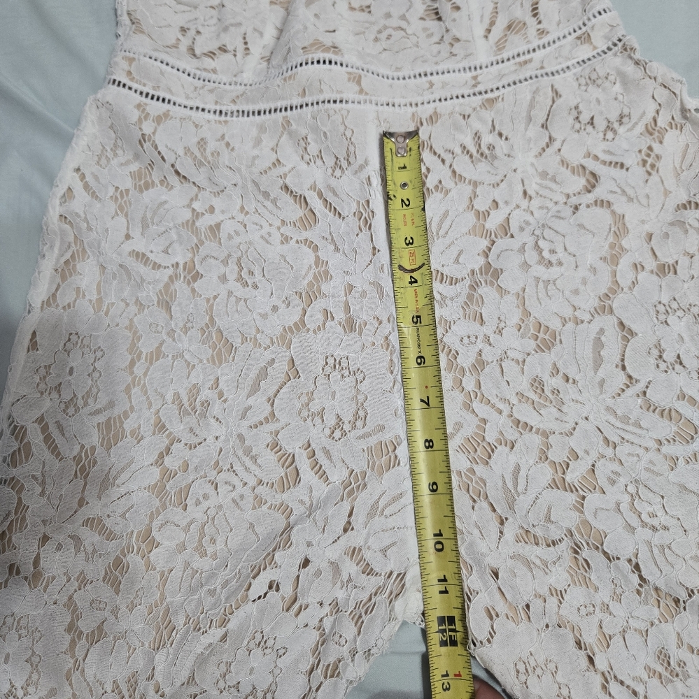Aakaa Ivory Lace Jumpsuit Graduation/Brides - Picture 15 of 16